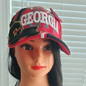 Georgia Women's Red Baseball Cap